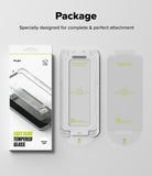 [Bundle] Galaxy S25 | Silicone Magnetic - Galaxy S25 | Silicone Magnetic - Ringke Easy Slide tempered glass screen protector kit with installation tray and two films.