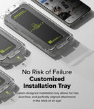 [Bundle] Galaxy S25 | Fusion Magnetic - Galaxy S25 screen protector installation tray with pull-tab guide.