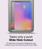 Galaxy S25 Plus Case | Fusion Card - Clear phone case with a gradient card slot and a side cutout for easy card removal.