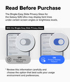 [Bundle] Galaxy S26 Ultra | Fusion - Comparison of Galaxy S26 Ultra privacy display settings showing ON and OFF toggle states.