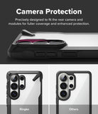 Galaxy S26 Ultra Case | Fusion-X - Comparison showing the Fusion-X case providing full camera module coverage versus others.