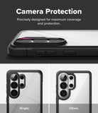 Galaxy S26 Ultra Case | Fusion Bold - Comparison showing superior camera lens coverage of Ringke case versus others.