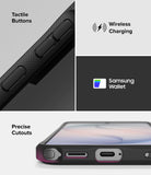 Galaxy S26 Ultra Case | Fusion Bold - Close-ups showing tactile buttons, wireless charging, Samsung Wallet, and precise port cutouts.