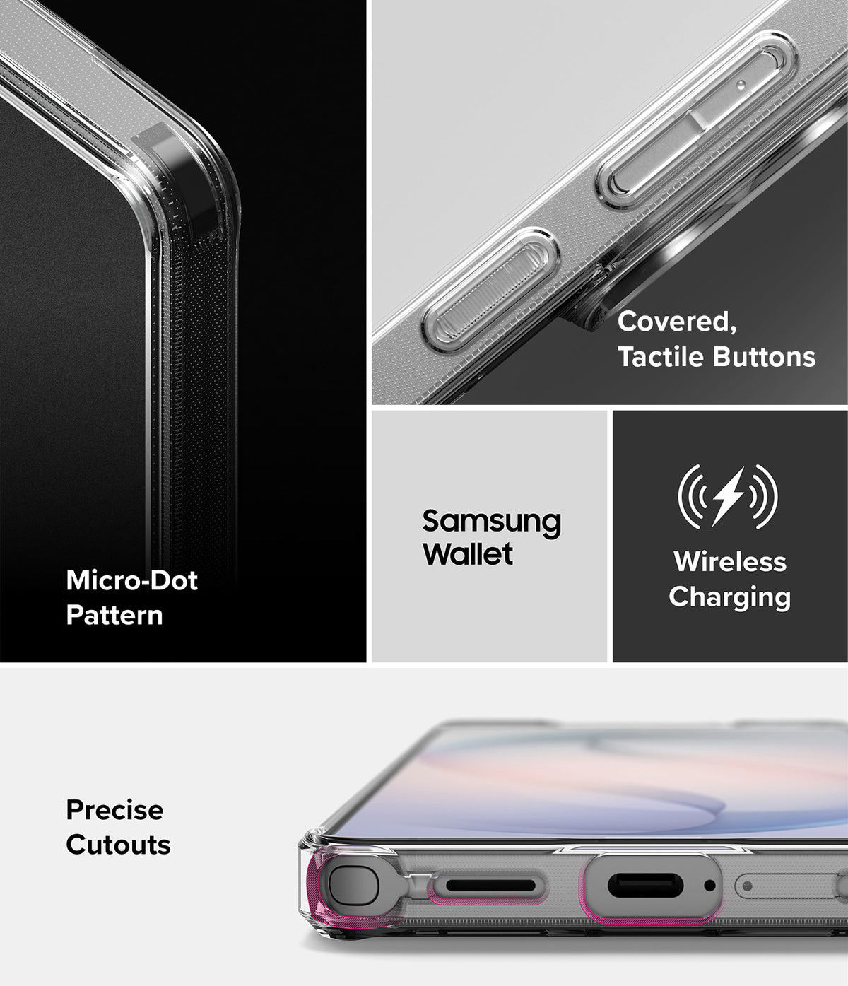 Galaxy S26 Ultra Case | Fusion Matte - Features micro-dot pattern, tactile buttons, wireless charging, and precise cutouts.