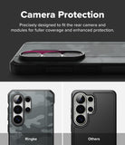 Galaxy S26 Ultra Case | Onyx α - Comparison showing the protective, full-coverage camera design versus a standard case.