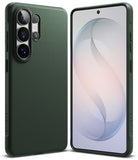 Galaxy S26 Ultra Case | Onyx - Dark green textured phone case shown from back and front angles on a white background.