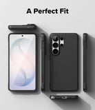 Galaxy S26 Ultra Case | Onyx Magnetic - Multiple views of a black phone case showing front, back, and side profiles.