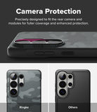 Galaxy S26 Ultra Case | Onyx Magnetic - Comparison showing Ringke case's full camera coverage versus standard cases.