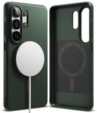 Galaxy S26 Ultra Case | Onyx Magnetic - Dark green phone case with magnetic charger and interior ring design.