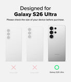 [Bundle] Galaxy S26 Ultra | Silicone Magnetic - Comparison of three Samsung phones showing the S26 Ultra is the correct fit.