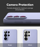 Galaxy S26 Ultra Case | Silicone Magnetic - Comparison showing Ringke case's raised camera protection versus others.