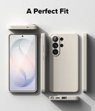 Galaxy S26 Ultra Case | Silicone Magnetic - Beige phone case shown from multiple angles, highlighting precise fit.