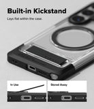 [Bundle] Galaxy S26 Ultra | UX Magnetic - Galaxy S26 Ultra | UX Magnetic - Clear phone case with a built-in magnetic kickstand that folds flat against the back.
