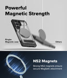 Galaxy S26 Ultra Case | UX Magnetic - A clear phone case with a strong magnetic ring attached to a circular charger.