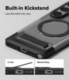 [Bundle] Galaxy S26 Ultra | UX Magnetic - Galaxy S26 Ultra | UX Magnetic - Close-up of a phone case with a built-in kickstand that folds flat against the back.