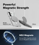 Galaxy S26 Case | Fusion Magnetic Matte - Comparison showing a secure magnetic phone case versus a falling attachment.