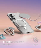 Galaxy S26 Case | Fusion Magnetic Matte - Matte phone case with magnetic ring, floating charger, and accessories.