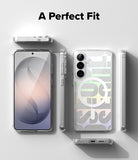 Galaxy S26 Case | Fusion Design Magnetic - Clear phone case with magnetic ring shown from multiple angles.