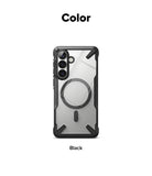 Galaxy S26 Plus Case | Fusion-X Magnetic - Black Fusion-X magnetic case with clear back and black reinforced frame.