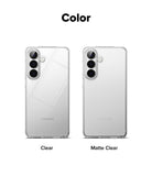Galaxy S26 Plus Case | Fusion - Two Galaxy S26 Plus phones in clear and matte clear Fusion cases side by side.