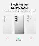 [Bundle] Galaxy S26 Plus | Fusion Magnetic - Galaxy S26 Plus | Fusion Magnetic - Comparison chart showing Galaxy S26, S26+, and S26 Ultra with a green check for S26+.