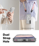 Galaxy S26 Plus Case | Fusion Magnetic Matte - Matte phone case with magnetic ring, strap attachments, and dual holes.