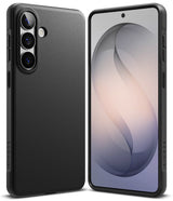 Galaxy S26 Plus Case | Onyx - Matte black phone case shown from back and front views with a textured finish and triple camera.
