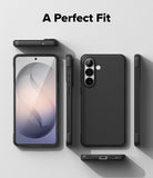 Galaxy S26 Plus Case | Onyx Magnetic - Matte black phone case shown from multiple angles with precise cutouts.