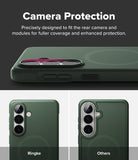 Galaxy S26 Plus Case | Onyx Magnetic - Comparison showing superior camera lens coverage of Ringke case versus others.