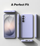 Galaxy S26 Plus Case | Silicone Magnetic - Lavender silicone phone case shown from multiple angles on a white background.