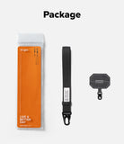 Holder Link Tactical Webbing Hand Strap - Ringke bag strap and matching tag set shown with its retail packaging on a light gray background, with the word 'Package' printed above.