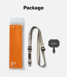Holder Link Tactical Webbing Lanyard Strap - Orange retail packaging, gray webbing lanyard, and a fabric phone tether tab.