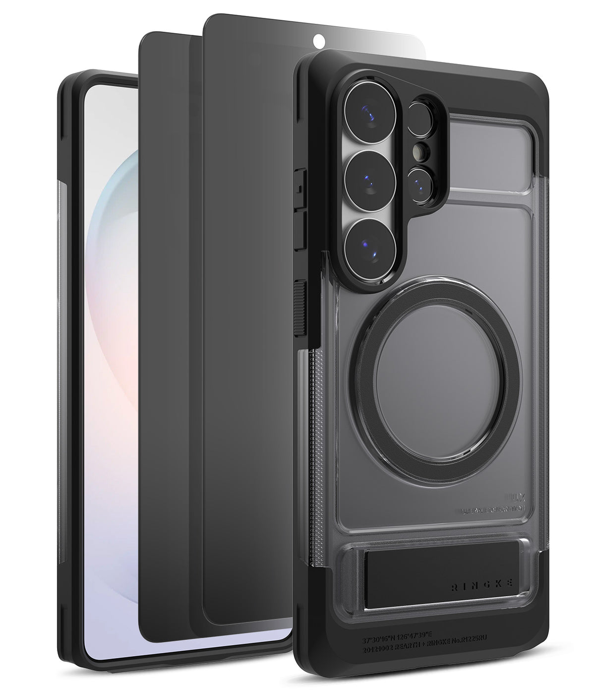 [Bundle] Galaxy S26 Ultra | UX Magnetic - Black magnetic phone case with kickstand and screen protector for Galaxy S26 Ultra.