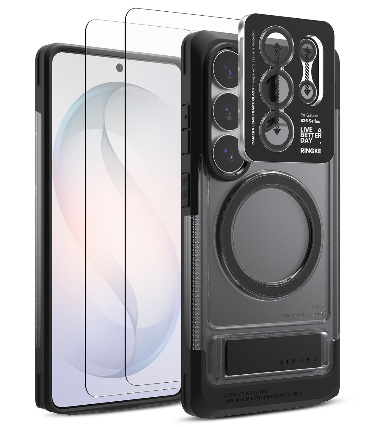 [Bundle] Galaxy S26 Ultra | UX Magnetic - Phone case with magnetic ring, kickstand, and camera lens protector overlay.