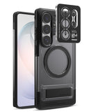 [Bundle] Galaxy S26 Ultra | UX Magnetic - Black phone case with magnetic ring and separate camera lens protector.