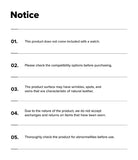 Watch Lug 24mm | Leather One Basic Bold - A numbered list of five product notices regarding leather watch strap usage.