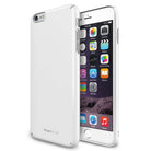 iPhone 6 Plus Case | Slim - White slim-fit phone case shown from back and front angles on an iPhone 6 Plus.
