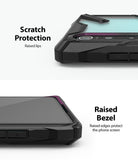 Mi 10 / 10 Pro Case | Fusion-X - Close-up of phone case showing raised lips for camera and screen scratch protection.