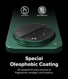 Xiaomi 17 Ultra | Camera Glass (2P) - Split-view camera lens showing oleophobic coating effectiveness against smudges.