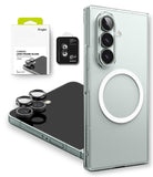 Galaxy Z Fold 7 Case | Slim Magnetic - Clear magnetic phone case with camera lens protectors and retail packaging.