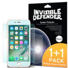 iPhone 8 Plus / 7 Plus Screen Protector | Invisible Defender - iPhone 8 Plus / 7 Plus Screen Protector - Invisible Defender screen protector packaging with a 1+1 pack label.