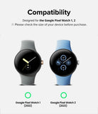 Google Pixel Watch | Rubber One Band - Compatibility chart showing Google Pixel Watch 1 and 2 with rubber bands.