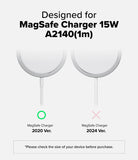 MagSafe Charger Case | Slim - Compatibility chart showing the 2020 MagSafe Charger is supported, but the 2024 version is not.