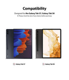 Galaxy Tab S8 / Tab S7 Case | Fusion - Compatibility chart showing Galaxy Tab S7 and S8 tablets with S Pens attached.