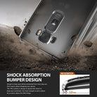 LG G Flex 2 Case | Fusion - Clear phone case on a smartphone hitting dirt, demonstrating shock absorption and scratch protection.