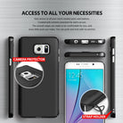 Galaxy Note 5 Case | Slim - Black phone case showing precise port cutouts, camera protection, and a strap holder attachment.