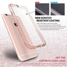 iPhone 6s Plus Case | Fusion - Shadow Black - Transparent phone case showcasing scratch-resistant coating comparison.
