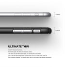 iPhone 6 Case | Slim - Side-by-side comparison of a 6.9mm phone and an 8.9mm phone with a slim protective case.