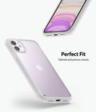iPhone 11 Case | Fusion Matte - Two views of a matte, frosted iPhone 11 case showing precise cutouts and a perfect fit.