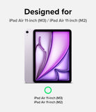 Paper Touch Film Hard | iPad - iPad Air 11-inch (M3/M2) with a purple abstract screen graphic and a green compatibility checkmark.
